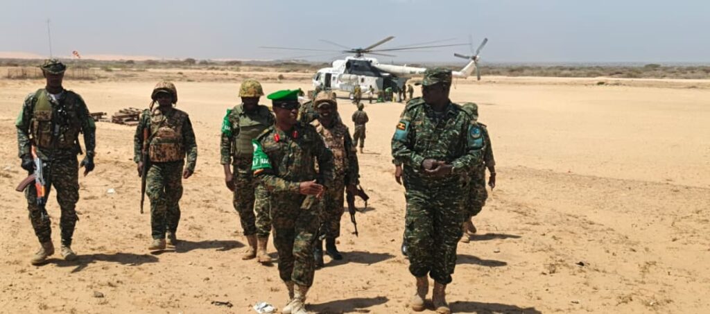 UPDF troops serving under AUSSOM have been praised by Battle Group 45 Commander Col Justus Musenene for their discipline, professionalism, and operational readiness. During an inspection of key forward bases in Barawe, he emphasized unity, teamwork, and personal health as vital to mission success. Troops said the visit boosted morale and strengthened their commitment to civilian protection and stabilization efforts.