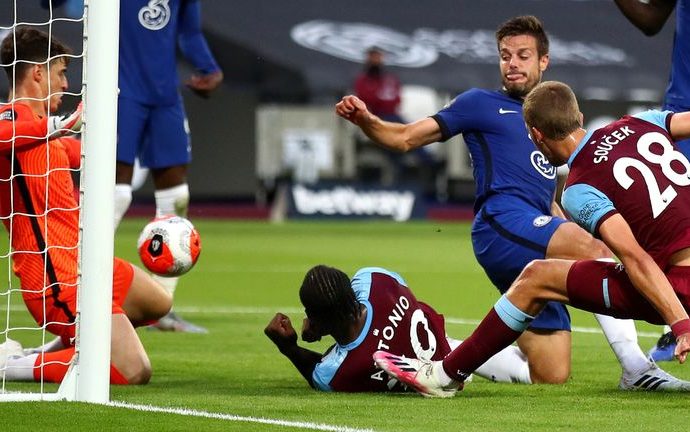 West Ham strike late to stun Chelsea and boost survival hopes