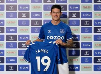 James Rodriguez signs for Everton on a two-year deal