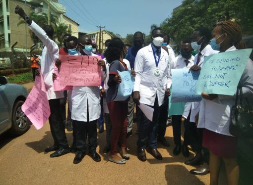 MEDICAL DOCTORS BURRED FROM ACCESSING PARLIAMENT TODAY.