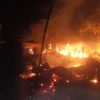 FIRE AT ELEGU MARKET -MARKET COMPLETELY BURNT DOWN.