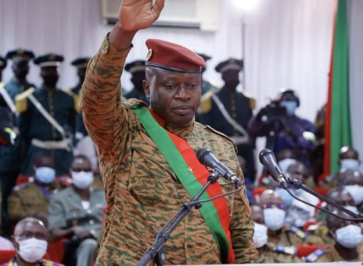 COUP LEADER NAMED PRESIDENT IN BURKINA FASO.