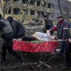 A PREGNANT WOMAN AND HER UNBORN CHILD DIE IN A RUSSIAN ATTACK ON MARIUPOL HOSPITAL.