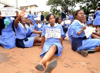 PATIENTS LEFT STRANDED AS NURSES , MIDWIVES STRIKE.