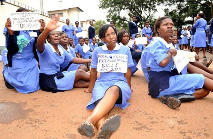 PATIENTS LEFT STRANDED AS NURSES , MIDWIVES STRIKE.