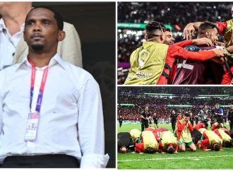 Samuel Eto’o Congratulates Morocco on Quarter Finals.